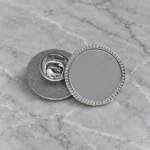 Rozet Z01 gümüş 25 mm