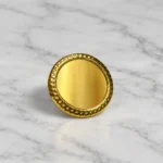 Rozet Z03 qızılı 17 mm (maqnitli)