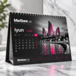 Təqvim Çapı – Premium Masaüstü Kalendar, Karton Dayaqlı videosu