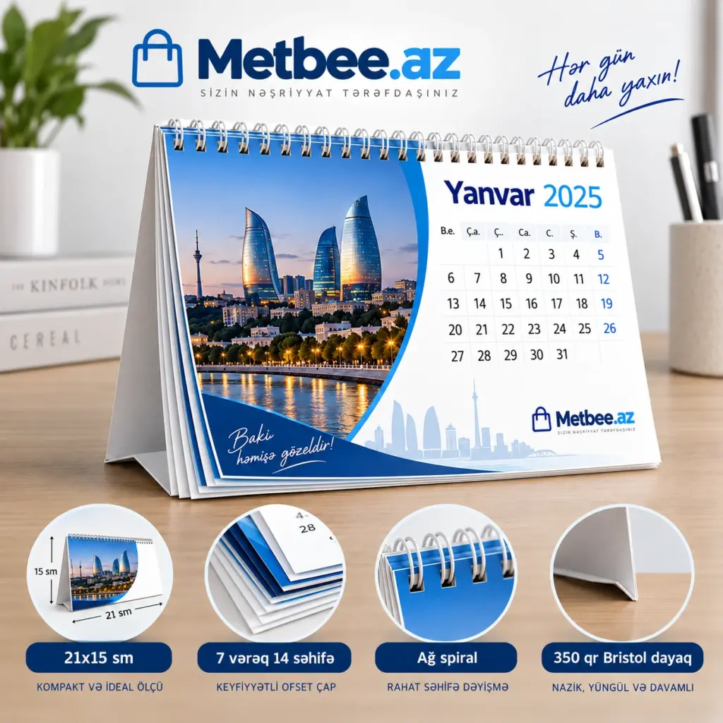 Kalendar masaüstü ucuz qiymət